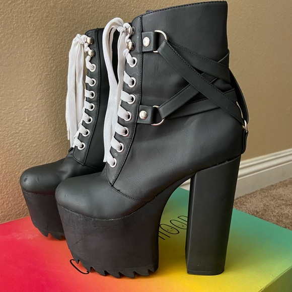 Current Mood Shoes - Current Mood Devils Work Platform Heels by Dolls Kill Size 8 M